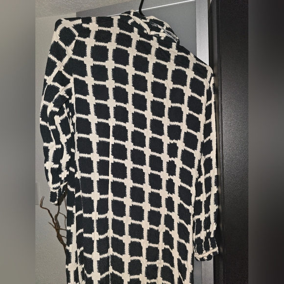 Zara long button up dress womens small - Picture 6 of 6